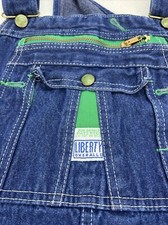 Liberty Bib Overalls. Faded Size Tag. See Measurements