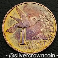 Trinidad & Tobago 1 Cent 2006. KM#29. One Penny coin. Bird. Hummingbird.