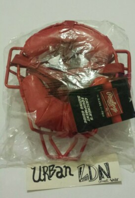 Supreme Rawlings Catcher's Mask RED | eBay UK