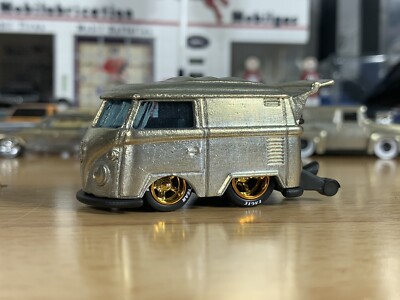 Hot Wheels Custom Copper Plated Kool Kombi with Rubber Tire Wheel Swap