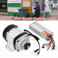 48V Motor 750W Brushless Electric Scooter Motor Kit Go Kart Gear Reduction ATV