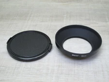 Sioti 55mm Metal Lens Hood Shade with 77mm Cap