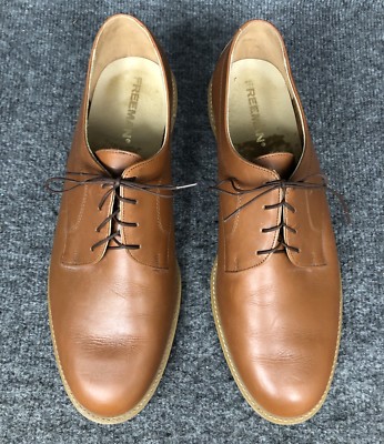 Freeman’s Men\'s Brown Casual Lace-Up Shoes - Comfortable Everyday Style Sz 13 Freeman Brown Lace Up Oxford Mens Shoes Size 13 M In EUC | eBay main image 4