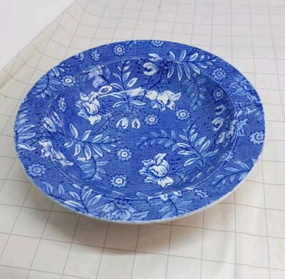 Schale 16 cm Royal Tudor Ware blau-weiß Blumenmuster VINTAGE