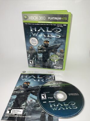 Halo Wars Platinum Hits (Xbox 360, 2010) Tested Works