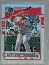 2020 Donruss Optic Rated Rookie Prizm Deivy Grullon #73 Philadelphia Phillies
