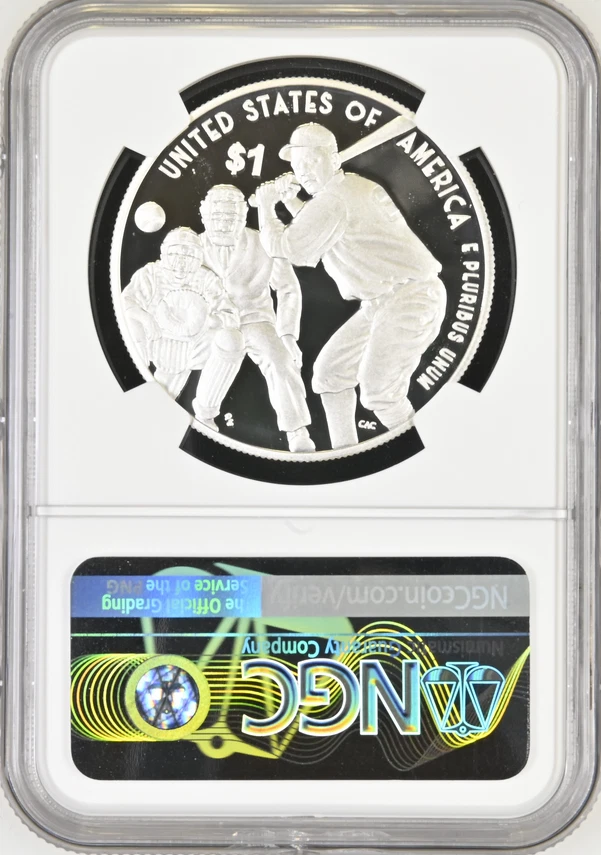 :2022-P $1 Negro Leagues Baseball Commemorative Dollar Near Perfect NGC PF69UCAM - Image 2 of 2
