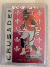 2018 COURTLAND SUTTON - ROOKIES & STARS CRUSADE PINK RC # 30/85 & RED RC # 63/99