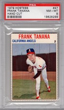 1979 Hostess #47 FRANK TANANA PSA 9 MINT California ANGELS Tough!  POP 7  3 Hgr