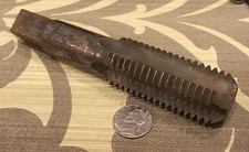 machine shop vintage large tap 1 1/8 USS 7 1 1/8-7 thread threading tool 
