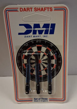 DMI DART MART SHAFTS 2" MEDIUM 3/16" THREAD ANODIZED ALUMINUM BLUE BLACK SET 3