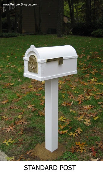 Keystone Mailbox - Eagle Design - Gaines Aluminum Mail Box with Optional Post