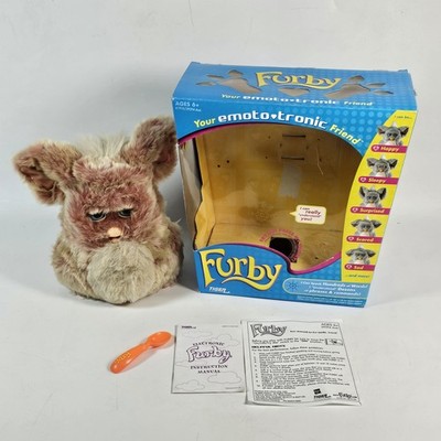 Vintage Furby Emoto-tronic Friend 2005 Tiger Electronics Hasbro 61910 Pink