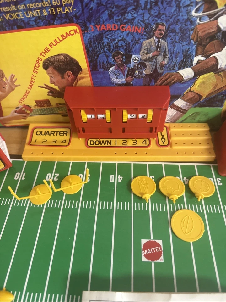 1977 Mattel ABC Talking Monday Night Football - Sportscaster WORKS - READ - Image 4 of 4