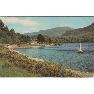Postkarte Loch Earn at St. Fillans Schottland Landschaftsblick 1978