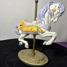 Vintage 1986 Willitts Design Carousel Horse on Brass Base