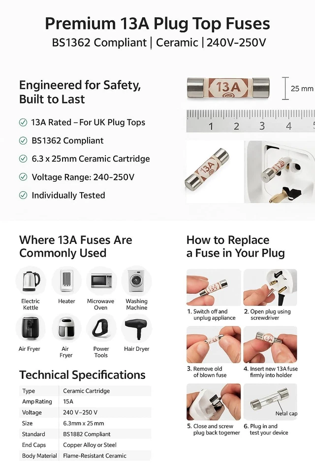 Complete range of fuse packs from single to bulk