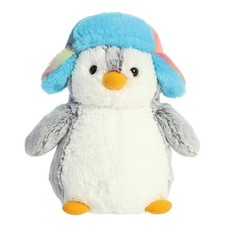 Aurora  Festive Pompom Penguin  Pom Pom Rainbow Trapper  Stuffed Animal