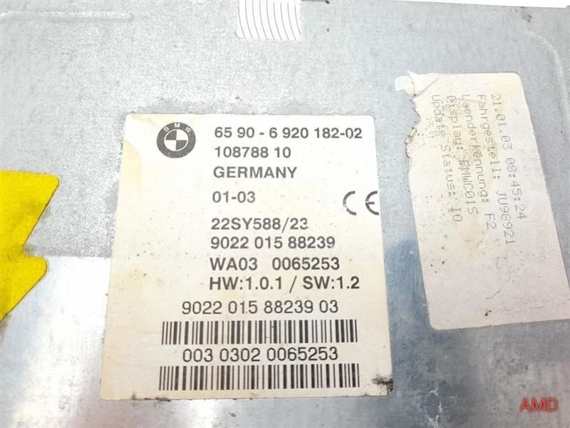 BMW 330ci 325ci 325i 330i E46 2003 navegación unidad de control de accionamiento de DVD 65906920182 Foto 2 de 4