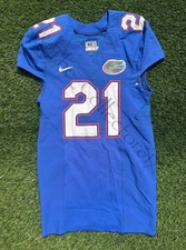 Florida Gators used practice jersey worn photomatched loa