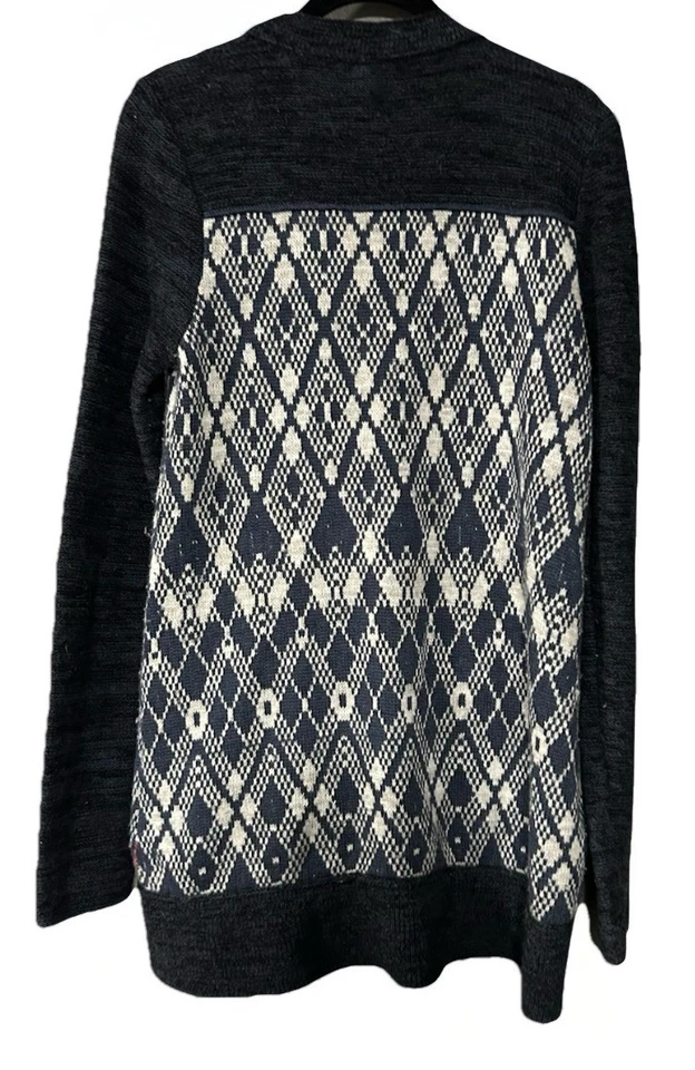 We The Free People Foxtrot Argyle 蓝色白色红色开衫 S 码 — 第 2/4 张图片