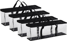 Set of 4 DVD Storage Bags Hold up to 160 Dvds 40 Each Bag , Water Resistant DVD