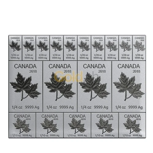 2018 Fractional Maple Leaf Flex 2 Troy oz .9999 Silver Bar Sealed