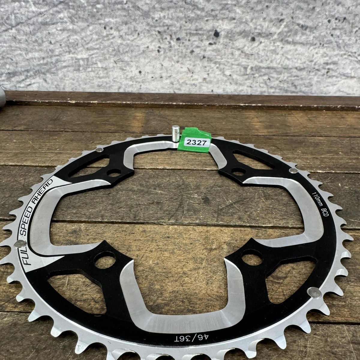FSA Pro Road Kettingblad – 110 Mm BCD, 36 Tanden, Zwart Geanodiseerd, CNC-bewerkt A7075/T6, Voor Shimano 10-speed