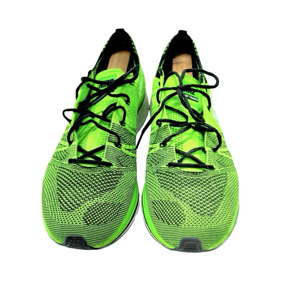 Rare 2012 Nike Flyknit Trainer Plus Electric Green OG Running Shoes 10.5 - Image 2 of 4