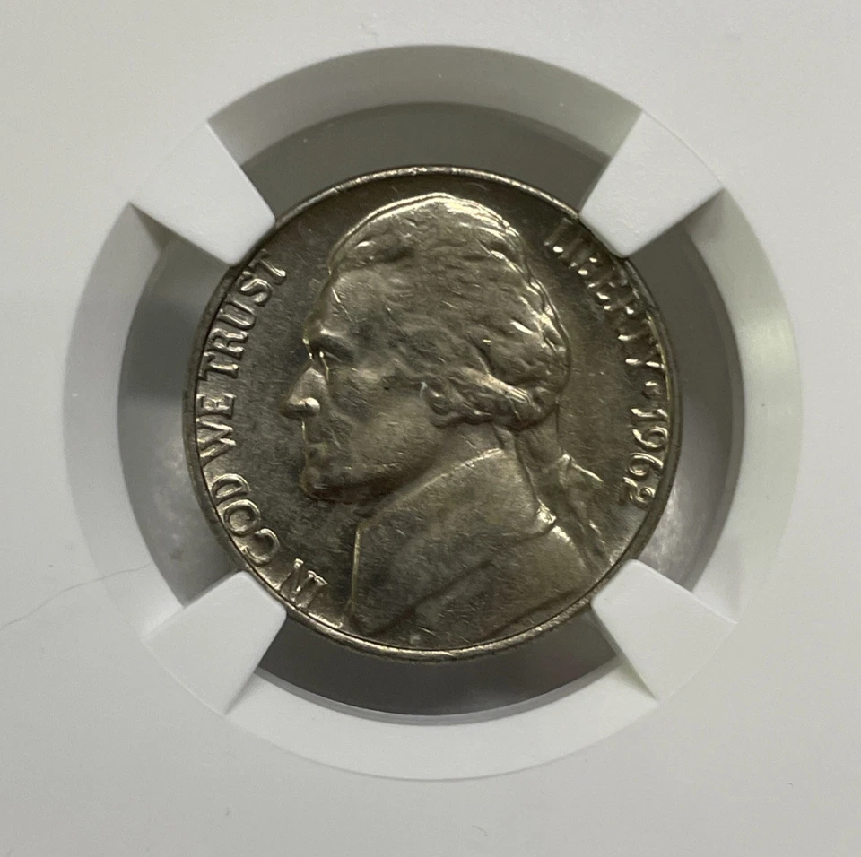 1962 Jefferson Nickel 5c NGC MS65 Mint State Uncirculated Coin - Image 4 of 4