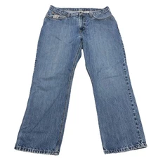 Cinch White Label Jeans Mens 40x30 Blue Relaxed Straight Western Cowboy Rodeo