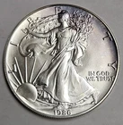 1986 American Silver Eagle 1 oz .999 Fine Silver Coin d516