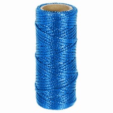 1.5mm Metallic Bakers String, Metallic Bakers Twine, Blue, 27Yards