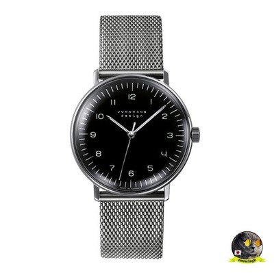 Junghans Max Bill handwind時計 27/3702.02 JUNGHANS Max Bill 34mm Hand Wind 027/3702.02M Unisex watch NEW