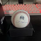 Lance Berkman Rangers Final Season Baseball Signed Witness Tristar