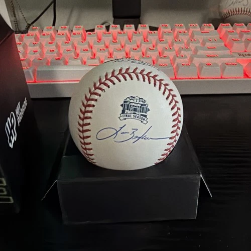 Lance Berkman Rangers Final Season Baseball Signed Witness Tristar