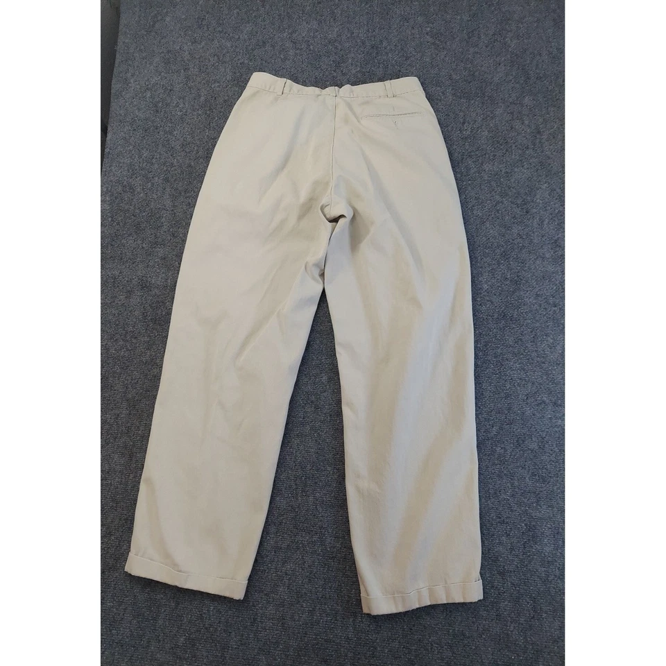 Pantalones Banana Republic Para Hombres 32 Beige Plisado Puños Viaje Safari Ropa De Colección Foto 2 de 4