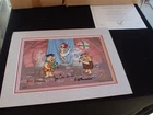 The Flinstones Limited Edition Hand Painted Hanna Barbera Cel ART CLASS Signed