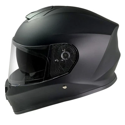 Integralhelm Helm Kinderhelm Motorradhelm Crosshelm Motocross Schwarz matt uni - Bild 1 von 4
