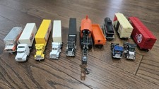 Vintage Diecast Semi Truck Lot Of Amtrak/ U-Haul/FedEx/Pennzoil (N4)