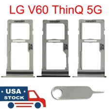 NEW Gold / Black / Silver SIM Card Holder MicroSD Tray For LG V60 ThinQ 5G V600