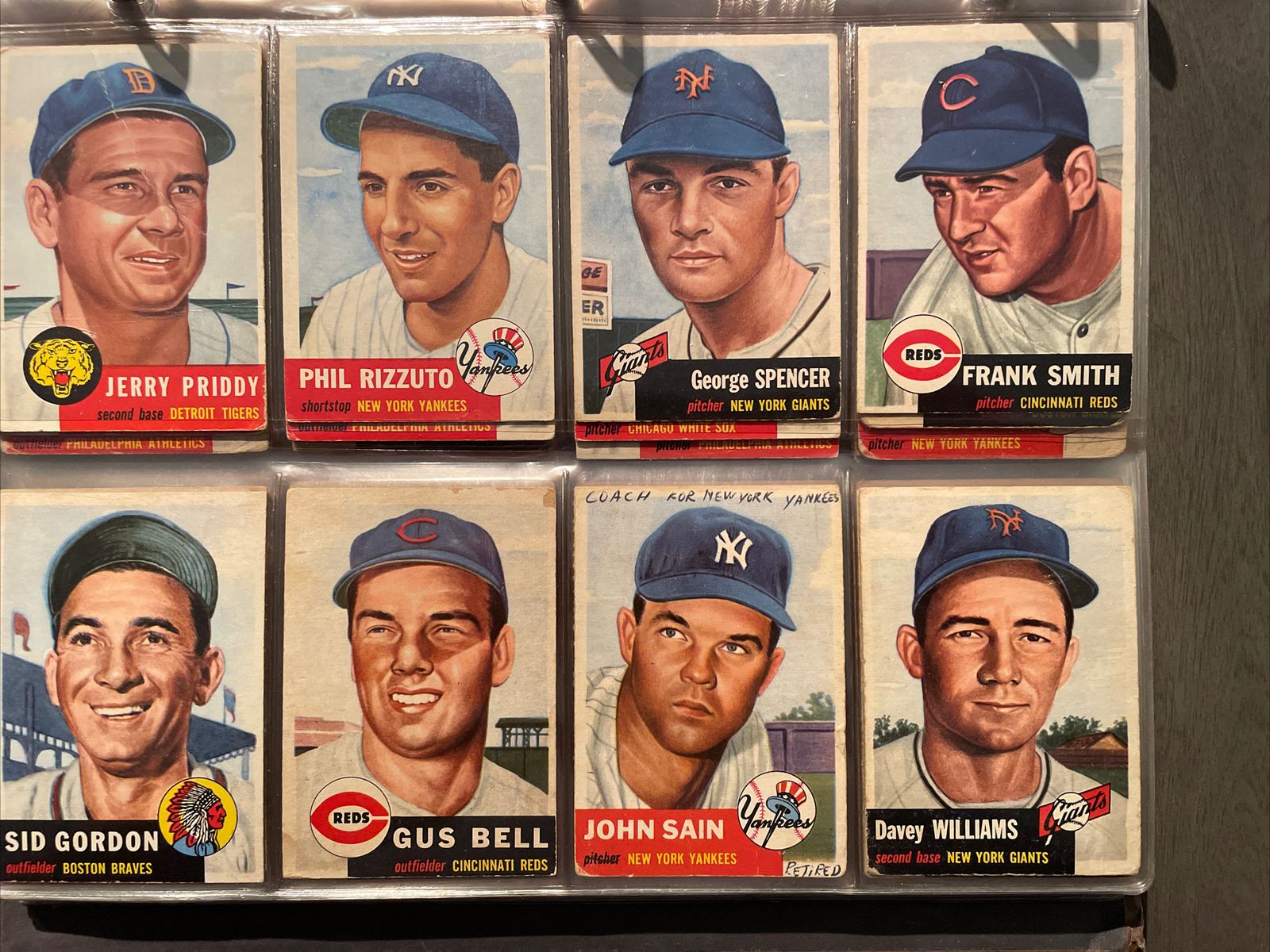 1953 Topps MLB Baseball Complete Card Set #1-280 Mantle Mays Robinson + - Picture 16 of 24