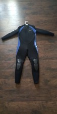 Aqualung Aqua Lung 5mm Men's Large Scuba Diving Full Wetsuit, Black/Blue