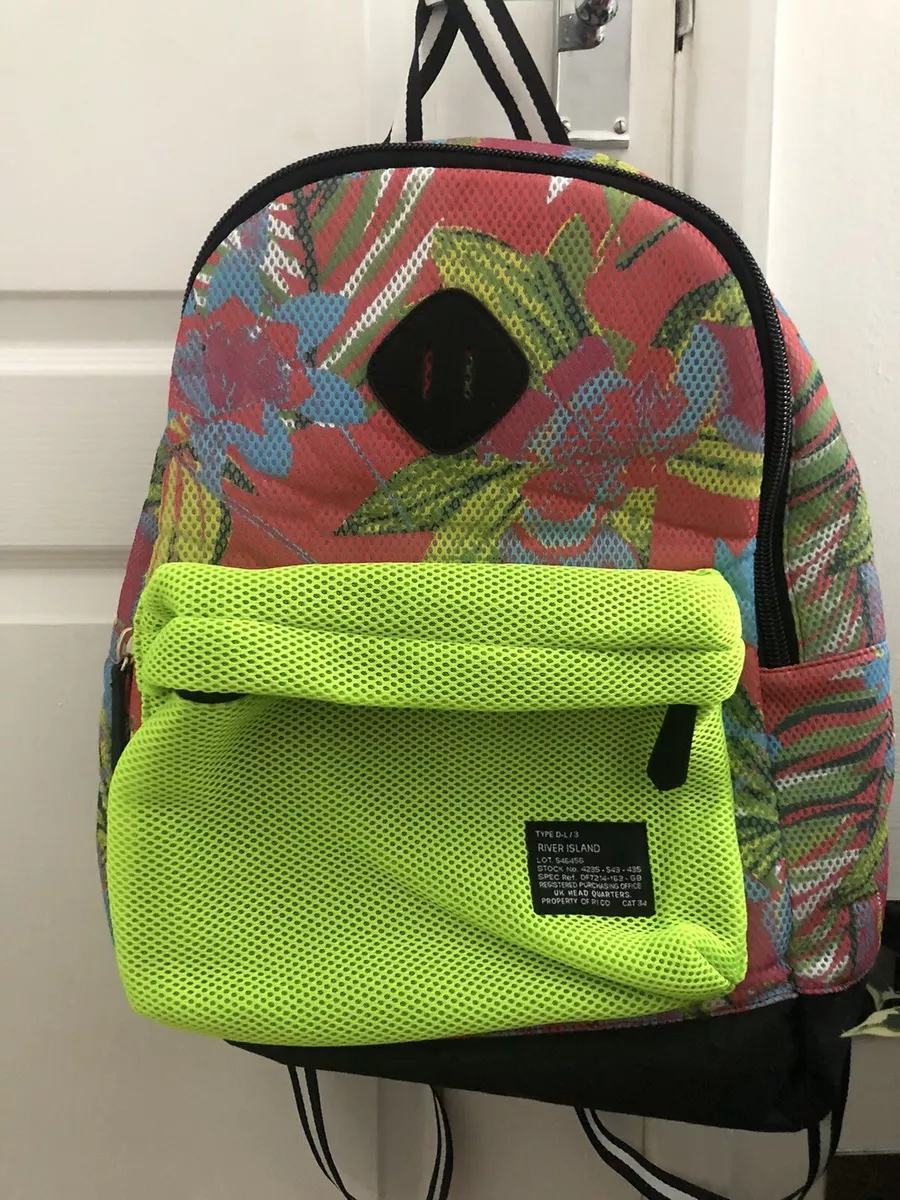 Mens backpack top river island