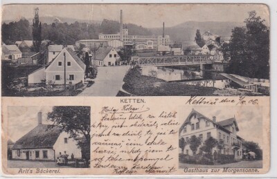 51196 Postcard Chains (Chotyně) - Guest House for the Morning Sun, Arlt's Bakery