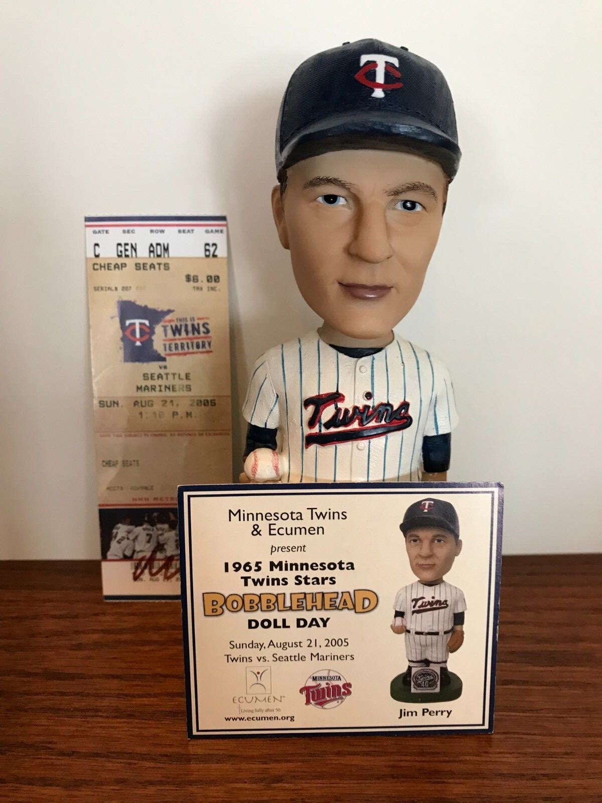 Jim Perry "1965 Minnesota Twins Stars" 2005 Stadium Giveaway Bobblehead w/COA eBay