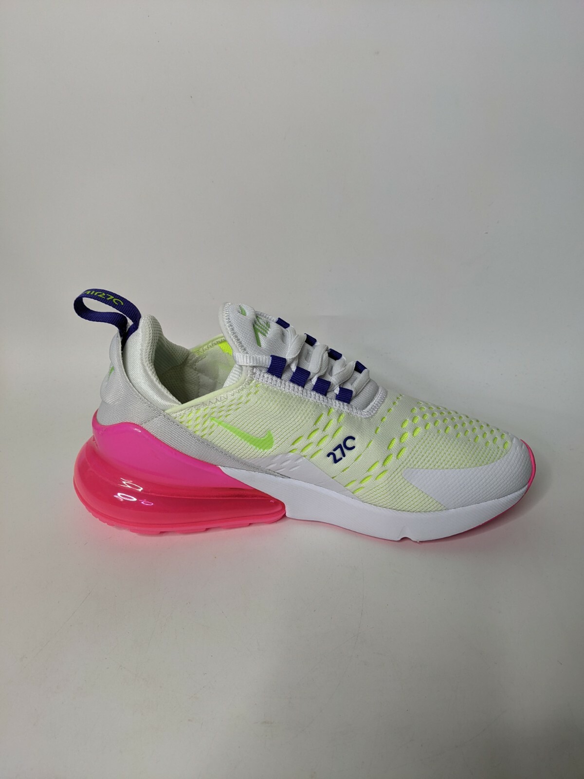 Nike Air Max 270 White Pink Blast Volt 