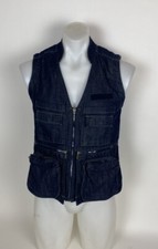 G-star Raw Men Gsrr Hito Waistcoat Dark Blue Appox Size Xs.