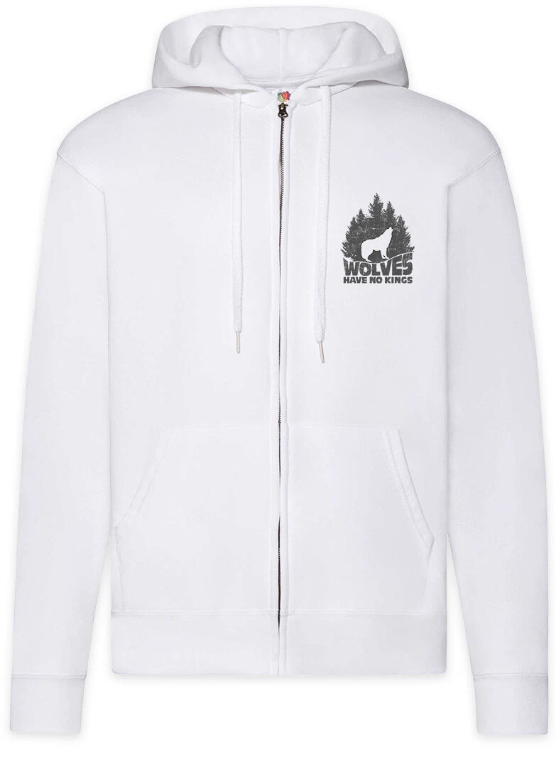 Wolves Have No Kings II Zipper Hoodie The Farseer Wolf Wulf Fun Trilogy Fitz