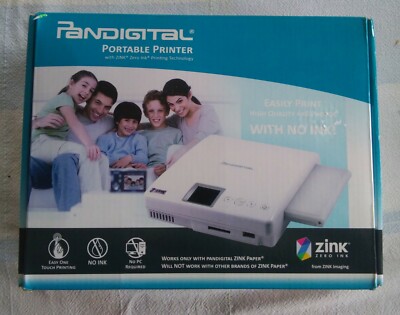 Pandigital Portable Printer PANPRINT01 w/ Zink Zero Ink Printing Technology -NEW